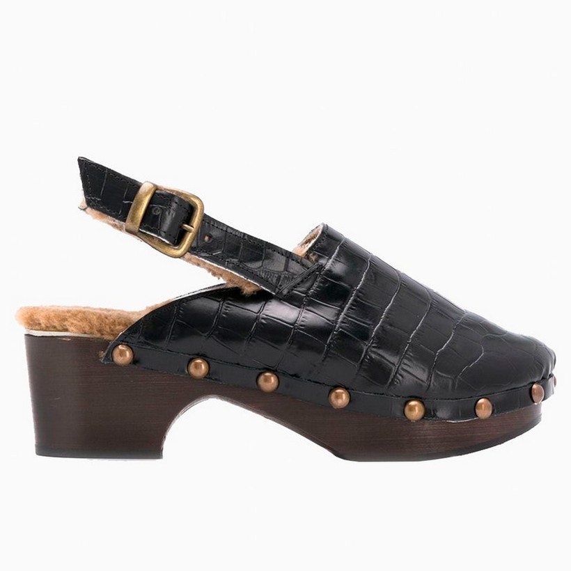Женские клоги — обувь на деревянной платформе