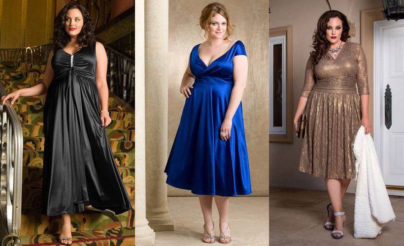 Фасоны платьев для полных женщин: стильные фото