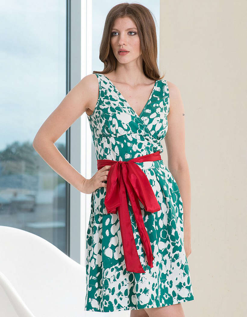 Женское платье на лето: фото, модель из сатина