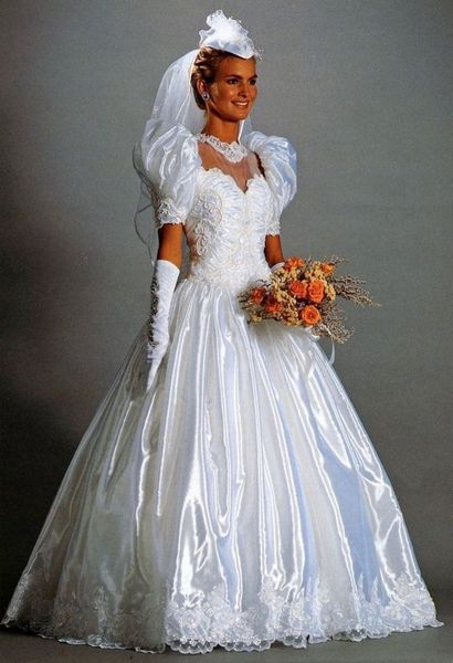Свадебные платья 1990-х годов: фото