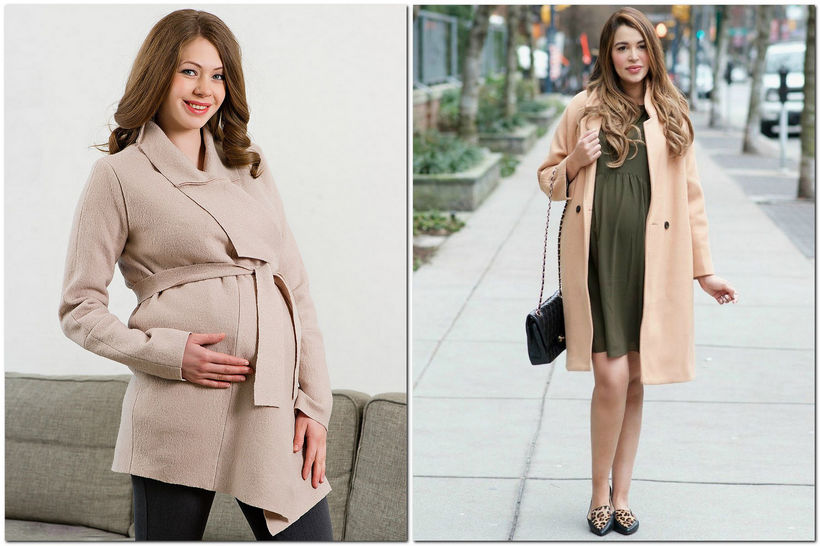 Демисезонные пальто для беременных