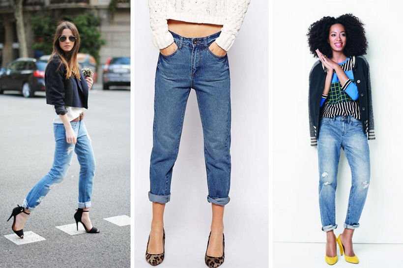 Женские джинсы с отворотами