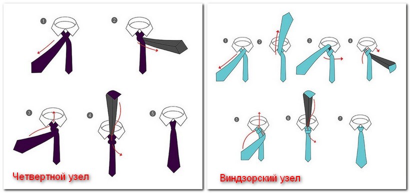 Как завязывать галстук: пошаговая инструкция
