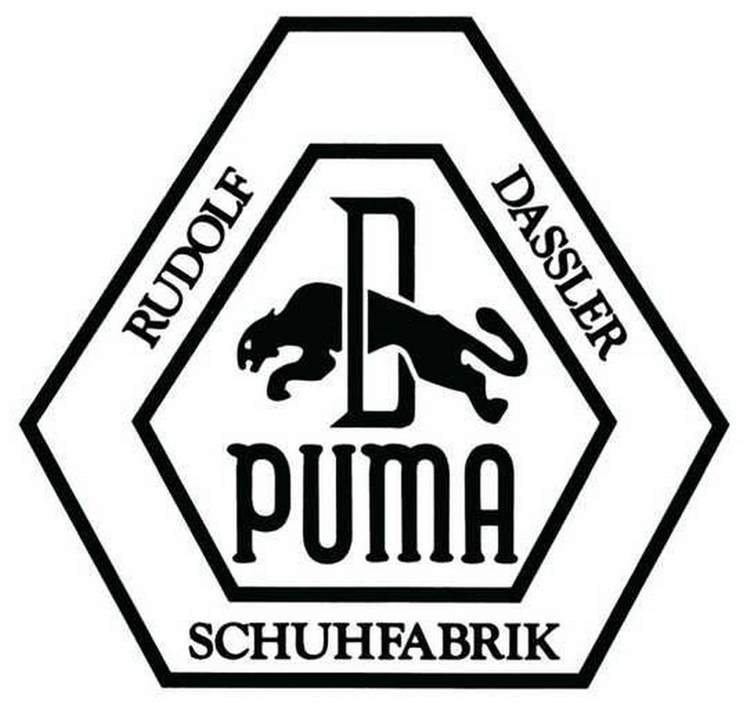 Первый логотип бренда Puma