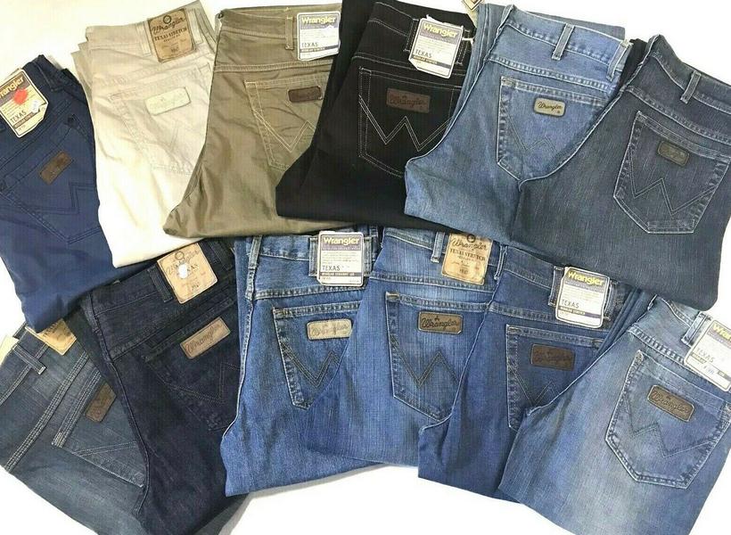 Палитра цветов джинсов бренда Wrangler