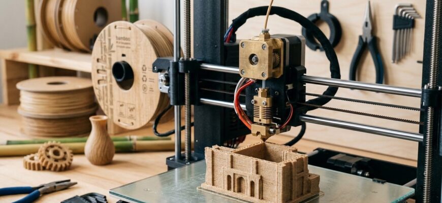 Бамбуковая нить для 3D‑принтеров: как выбрать и зачем нужен специальный сопло‑улучшитель